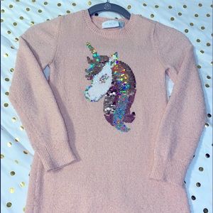 Unicorn pink sweater dress